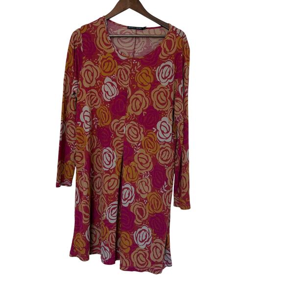 Gudrun Sjoden Dress Size Large Scoop Neck Long Sleeve Knee Length Modal Stretc - Picture 1 of 8